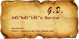 Göbölös Dorina névjegykártya