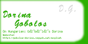 dorina gobolos business card